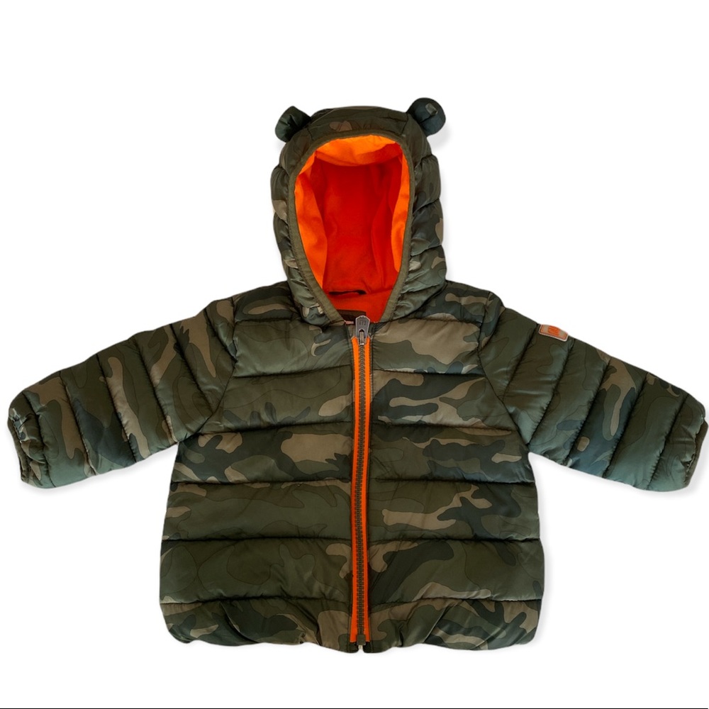 Baby Gap Green Camo ColdControl Lightweight Puffer Jacket